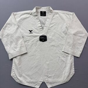 Vision Taekwondo Uniform Top White V-Neck Dobok Size 1 150cm Tran Taekwondo FL